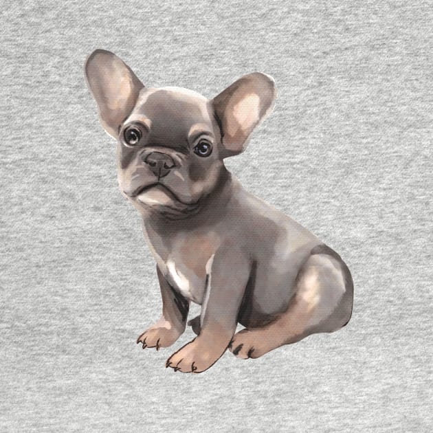 Puppy Frenchie by ArtInPi